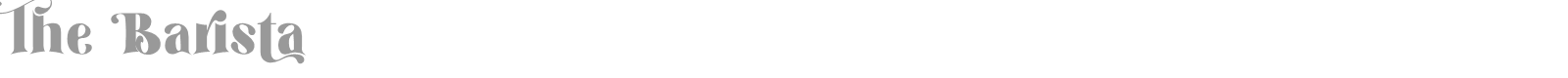 The Barista font preview